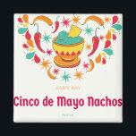 Imán Aniversario de la muerte de Cinco de Mayo<br><div class="desc">El diseño de cumpleaños del Cinco de Mayo como regalo para tu amigo y familia.</div>