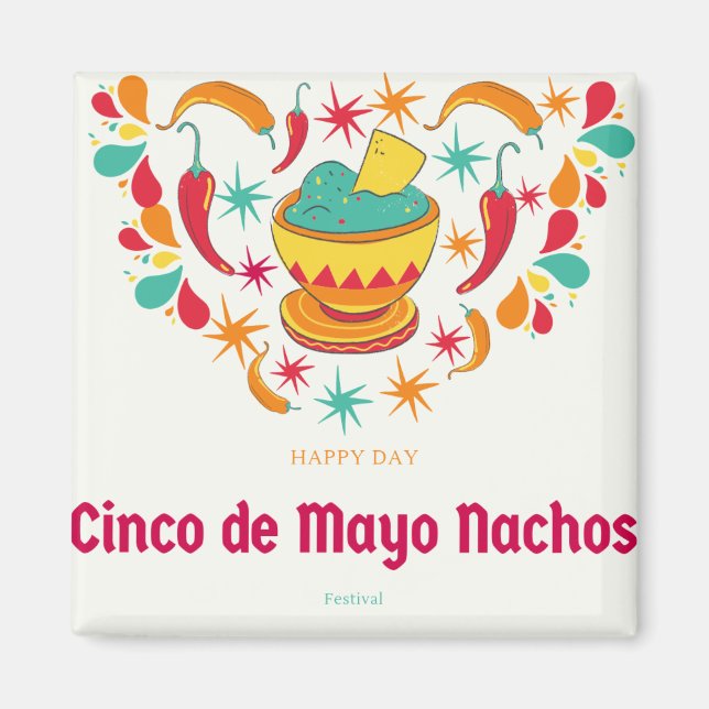 Imán Aniversario de la muerte de Cinco de Mayo (Frente)