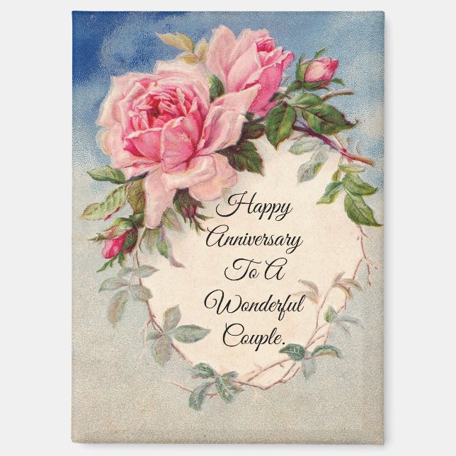 Imán Aniversario de la Rosa (Anverso)