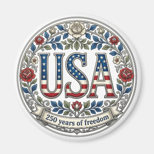 Imán Aniversario de Plata de los 250 Años de Libertad d