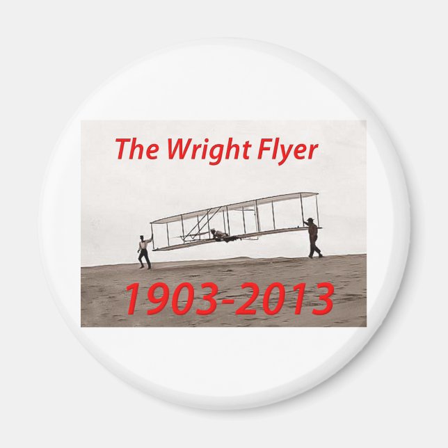 Imán Aniversario de Wright Flyer (1903-2013) (Frente)