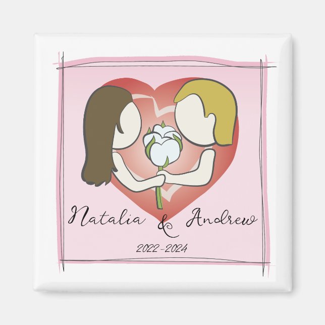 Imán Aniversario del algodón (Frente)