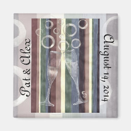 Imán Aniversario del Arcoiris personalizado