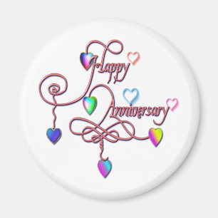 Imán aniversario del corazón
