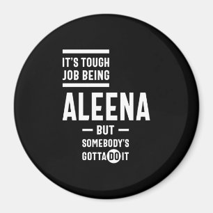 Imán Aniversario del nombre personalizado de Aleena