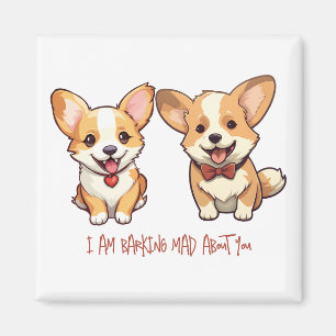 Imán Aniversario del perro de Corgi Cute