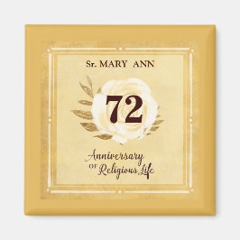 Imán Aniversario del personalizable de la monja de la v