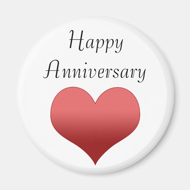 Imán Aniversario feliz (Frente)