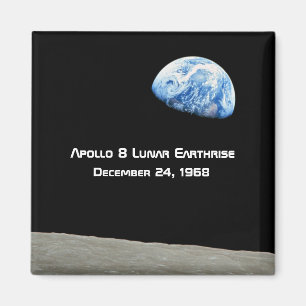 Imán Aniversario lunar de Apolo 8 Earthrise 50.o