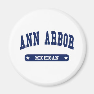 Imán Ann Arbor Michigan College Style t camisetas