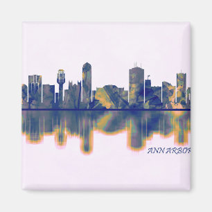 Imán Ann Arbor Skyline