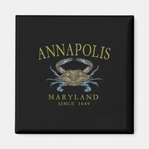 Imán Annapolis Maryland Cangrejo Azul Desde 1649 Olivo