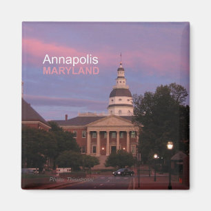Imán Annapolis Maryland State House Fridge Magnet