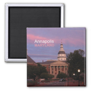 Imán Annapolis Maryland State House Fridge Magnet