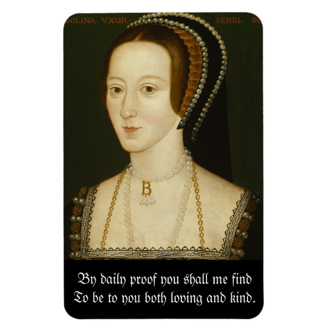 Imán Anne Boleyn Quote Magnet (Vertical)