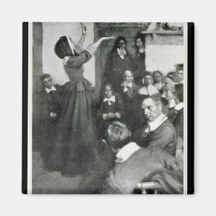 Imán Anne Hutchinson que predica en su casa en Boston