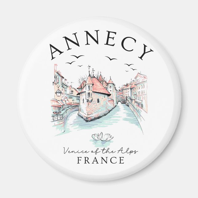 Imán Annecy France – Venice of the Alps (Frente)