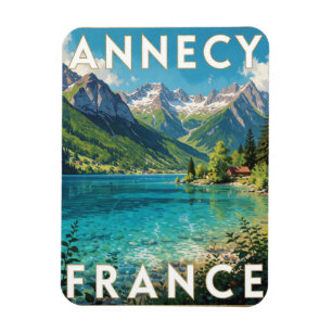 Imán Annecy Francia Lago de Cristal Vista Alpina  