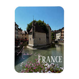 Imán Annecy, Palais de l'Île, río Thiou, Alpes francese