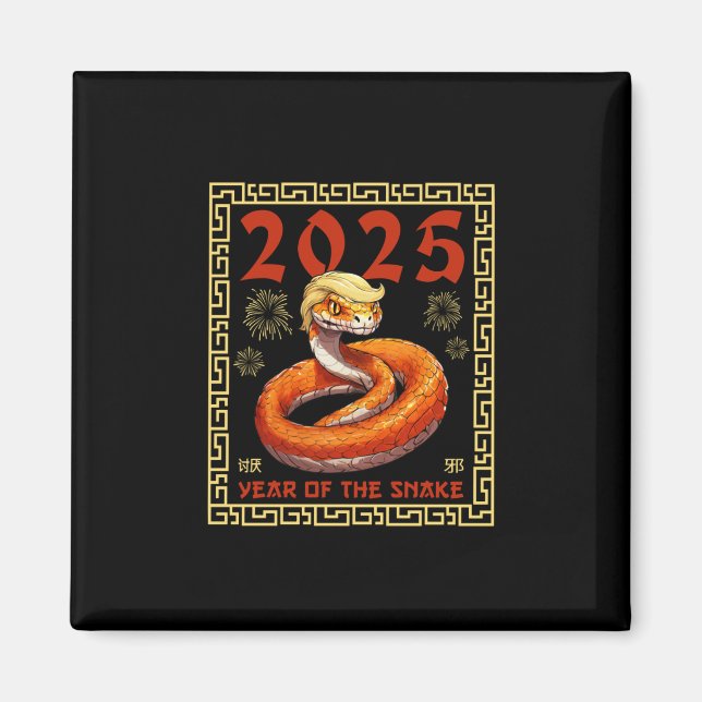 Imán Año De La Serpiente Trump 2025 (Frente)