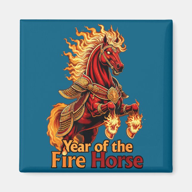Imán Año del Caballo de Fuego (Frente)