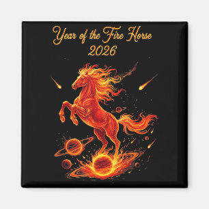 Imán Año del caballo de fuego 2026 año nuevo chino luna