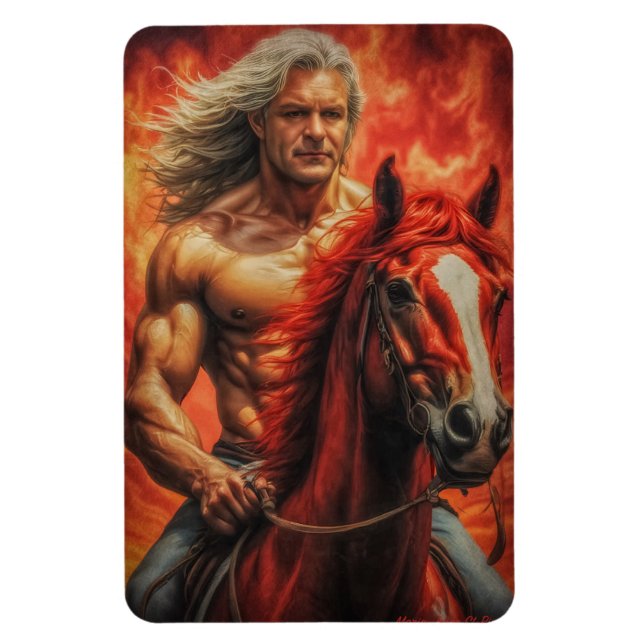 Imán Año del Caballo de Fuego: ¡Abraza el Viaje! (Vertical)