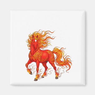 Imán Año del Caballo de Fuego Año Nuevo Chino 2026 Zodi