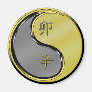 Imán Año del Conejo Metalizado