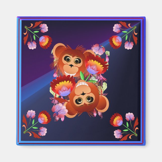 Imán Año Del Mono (Frente)