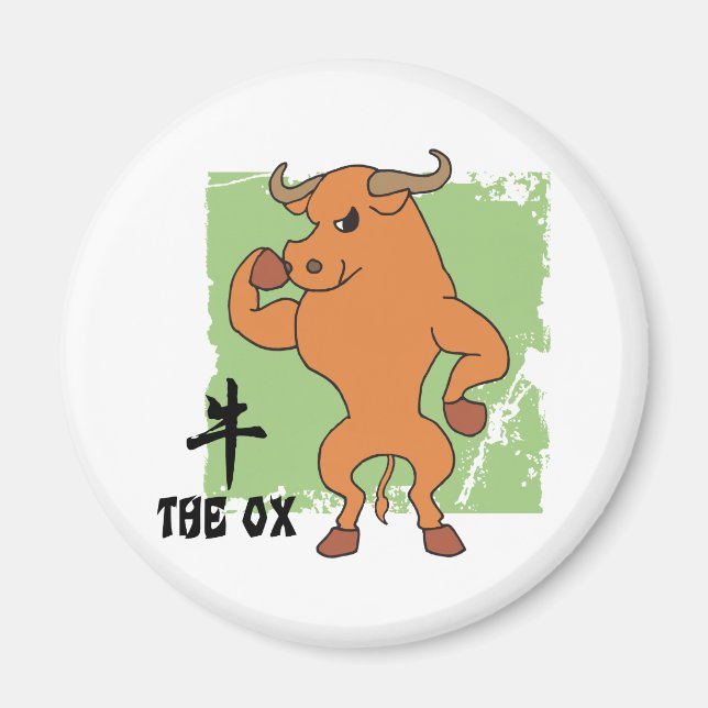 Imán Año Del Regalo Ox (Frente)