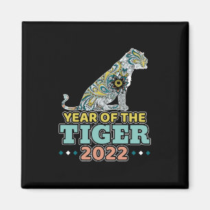 Imán Año Nuevo Chino 2022 - Tigre Blanco