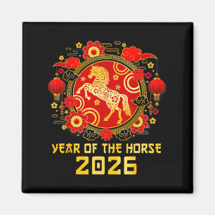 Imán Año Nuevo Chino 2026 Año Del Caballo Feliz Año Nue
