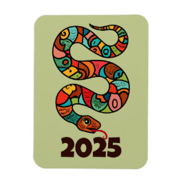 Imán Año Nuevo Chino De La Serpiente Madera 2025