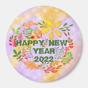 IMÁN AÑO NUEVO FELIZ PERSONALIZADO 20XX