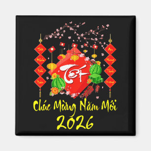 Imán Año Nuevo Lunar Vietnamita 2026 Tet Viet Chuc Mung