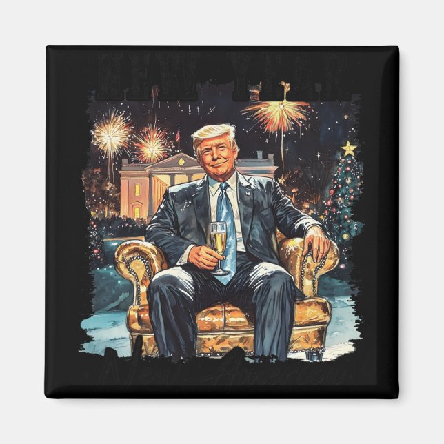 Imán Año Nuevo Trump 2025 2 (Frente)