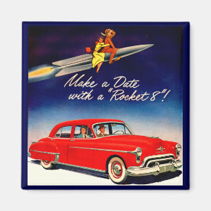 Imán Años 1950 Hacer una cita con Rocket 8