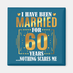 Imán Años de Casados 60 60º Aniversario de Boda