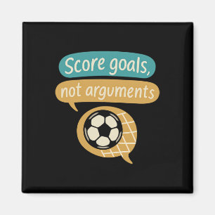Imán Anota Goles No Discusiones Gráfica Para Aficionado