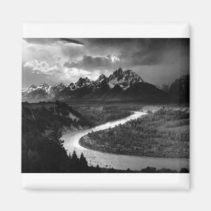 Imán Ansel Adams The Tetons and the Snake River 1942