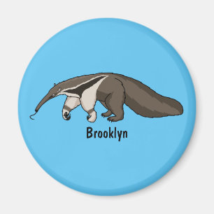 Imán Anteater feliz personalizado ilustracion