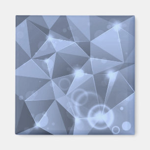 IMÁN ANTECEDENTES ABSTRACTOS DE CRISTALES AZULES DIGITA