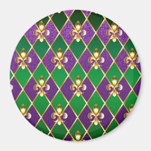 Imán Antecedentes de joyas Mardi Gras