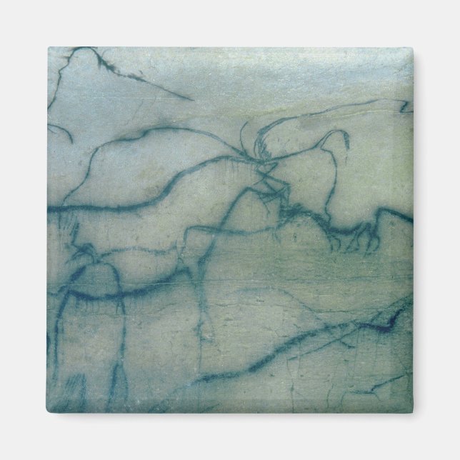 Imán Antelope y bison, Perigordiano (pintura rupestre) (Frente)