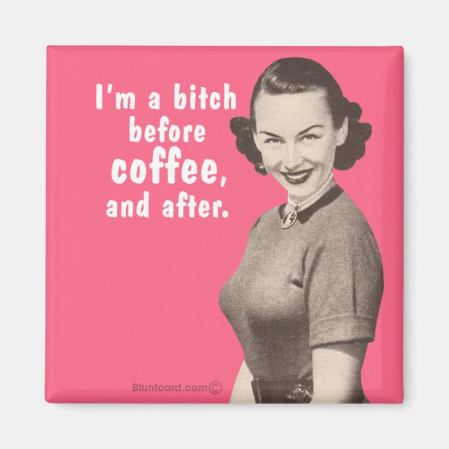 Imán Antes y después del café (Frente)