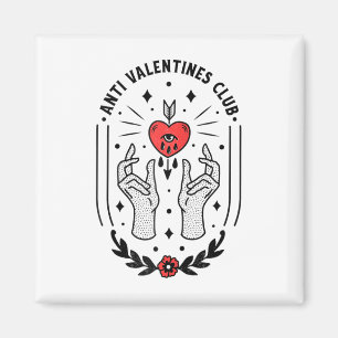 Imán Anti Día de San Valentín Tattoo Raglan Baseball Te