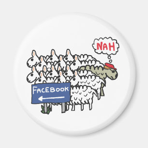 Imán Anti Facebook