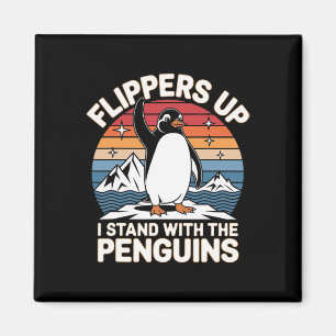 Imán Anti Trump Aletas Arriba Me Pongo Con Los Pingüino
