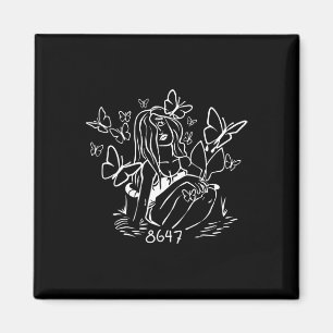 Imán Anti Trump Floral 8647 86 47 Impugnar a Trump Impu